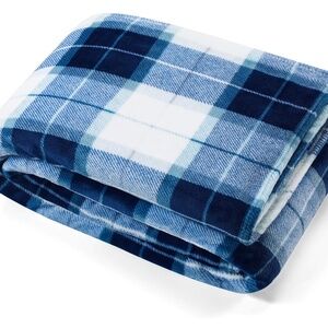 Nautica Northsail Plaid Blue Twin Blanket (60 in x 90 in)